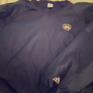 Vintage Norte Dame Adidas rain sweater